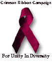 Crimson Ribon for Unity in Diversity